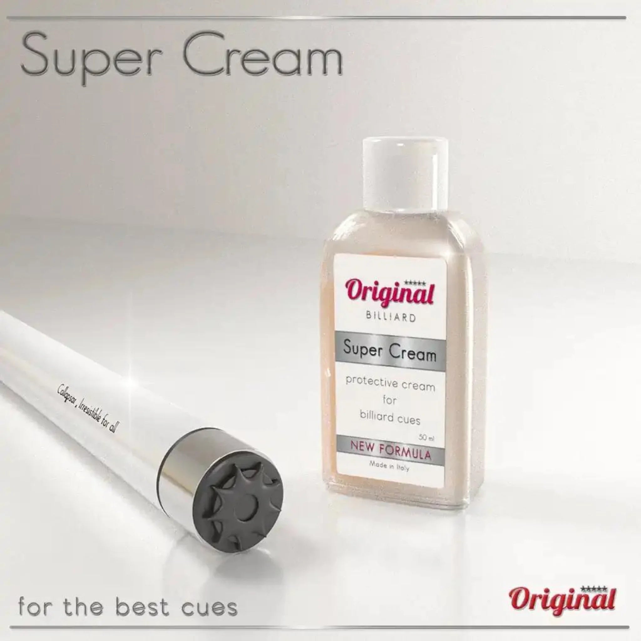 Produto de Limpeza para Tacos de Bilhar Super Cream Produto de Limpeza para Tacos de Bilhar Super Cream